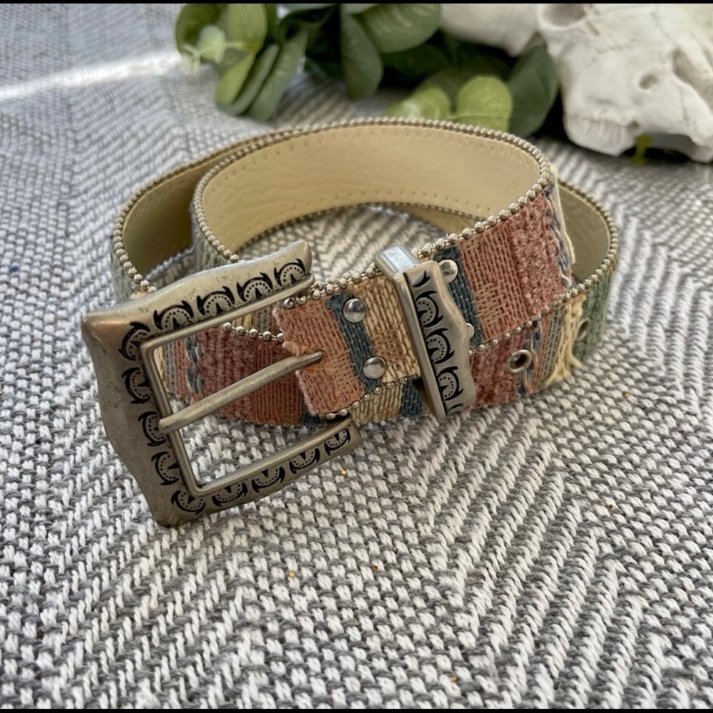 Vintage Elite‎ tweed high waited belt